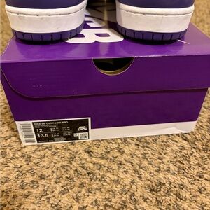 Size 12 Nike SB Dunk Low Court Purple